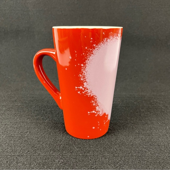 Starbucks 2021 Valentine's Day Heart Tall 16oz Ceramic Coffee Mug Red Pink - Picture 3 of 7